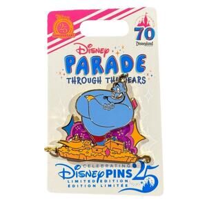 Disneyland Parade Through the Years‎ Genie Aladdin LE Pin 2025 70th Anniversary